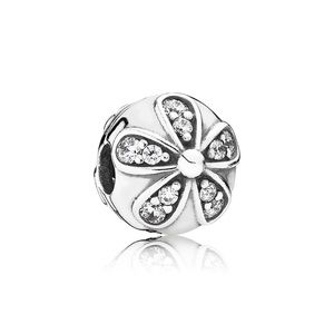 PANDORA Clip Dazzling Daisies Sterling Silver!